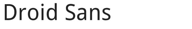 Droid Sans typeface Droid Sans typeface