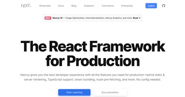 Screen capture of nextjs.org home page as of 2021-03-11 Screen capture of nextjs.org home page as of 2021-03-11